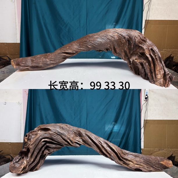 紫柚木螺旋大爆裂纹大型鱼缸造景沉木秒沉水
