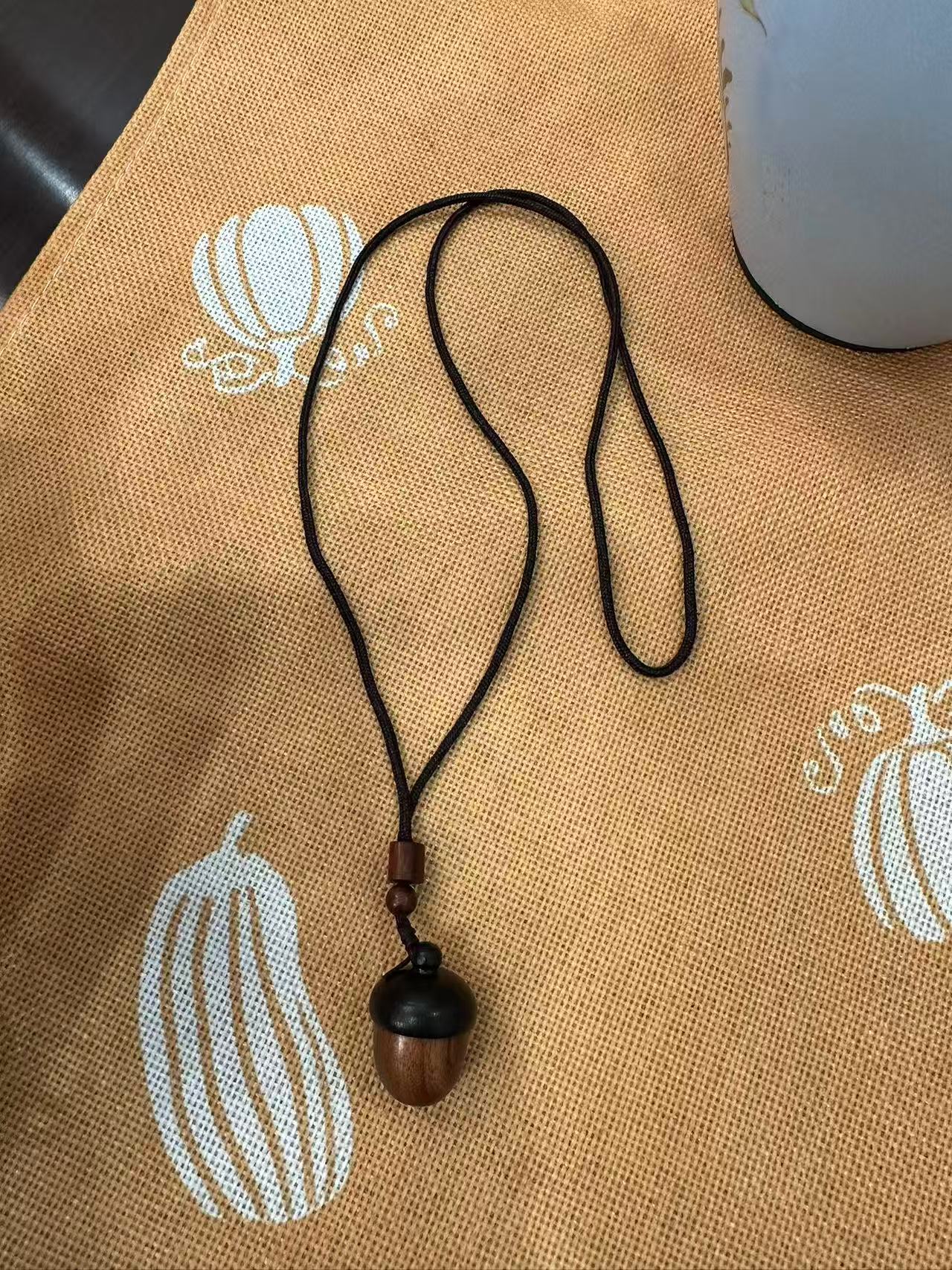 非金属木质吊坠 实木松果吊坠手工