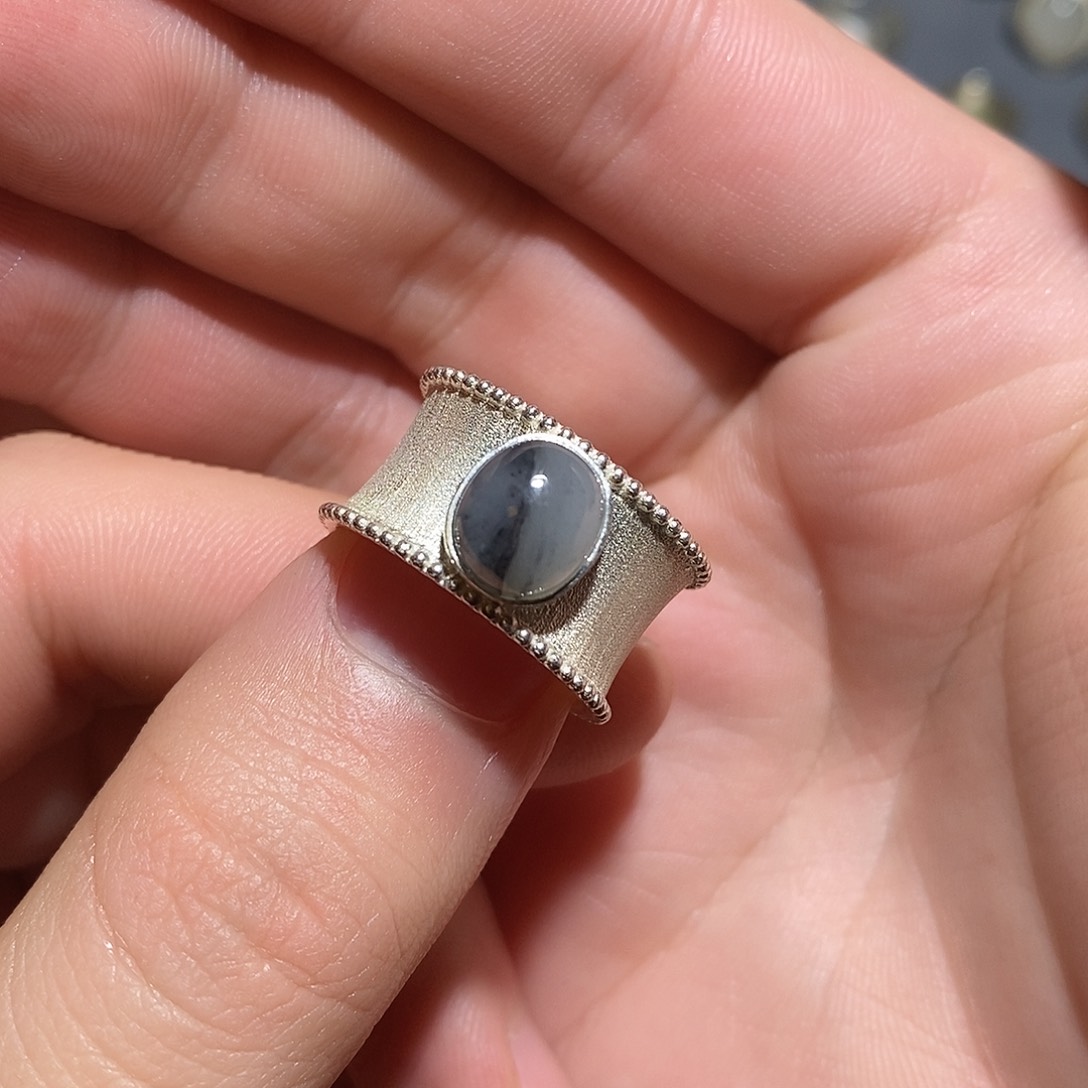 和田玉颈饰银S925镶嵌