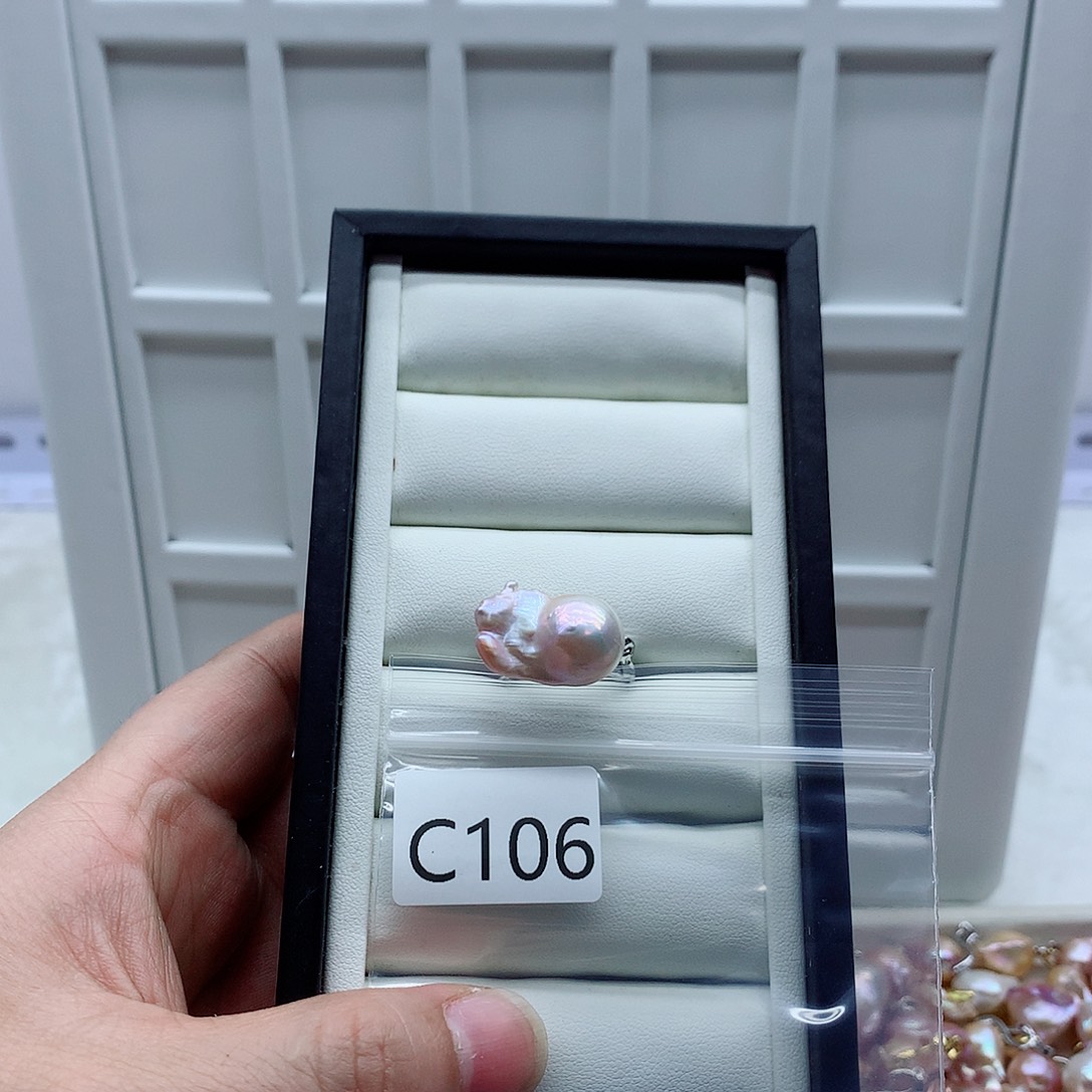 淡水珍珠合金吊坠(不含链)