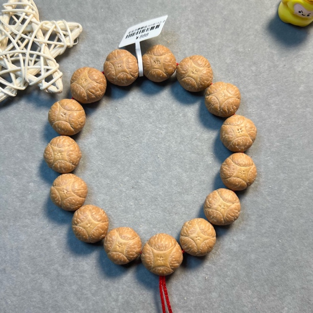 〖J418112〗25年18毫米尼泊尔麒麟眼菩提手串原生态精挑文玩手串
