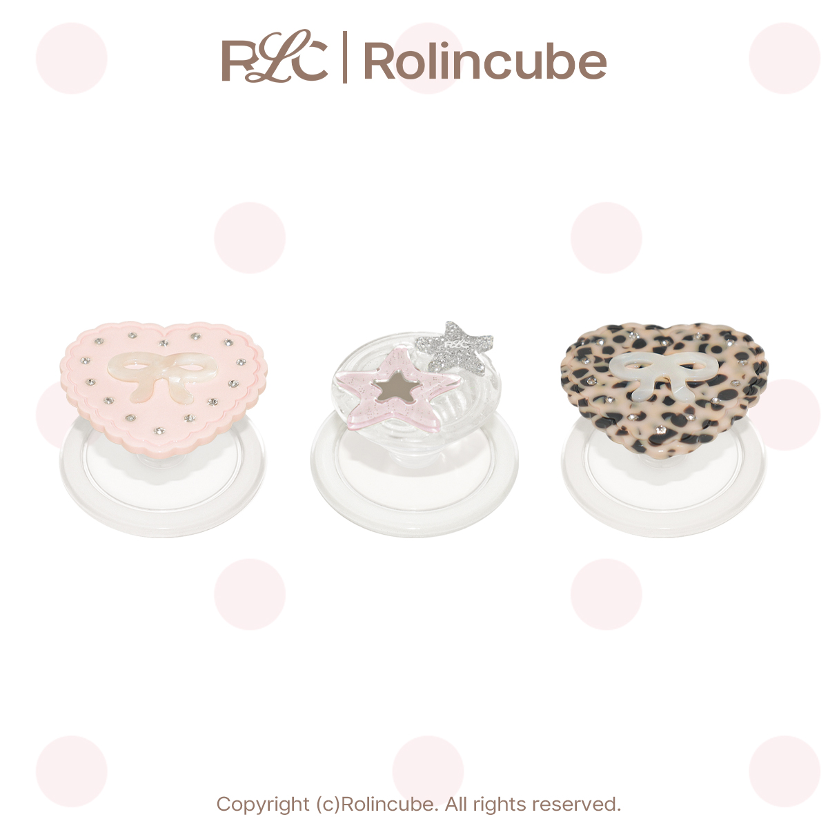 Rolincube原创【少女心事】新品可可珍奶/蜜桃奶昔/仲夏夜磁吸支架