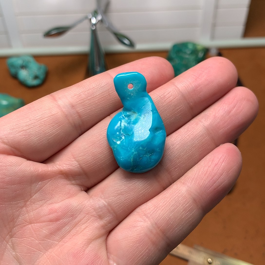 绿松石珠宝奇石未镶嵌调**寞