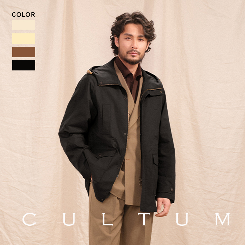 【轻薄透气可机洗】CULTUM开图通勤上班休闲连帽款M65夹克外套男