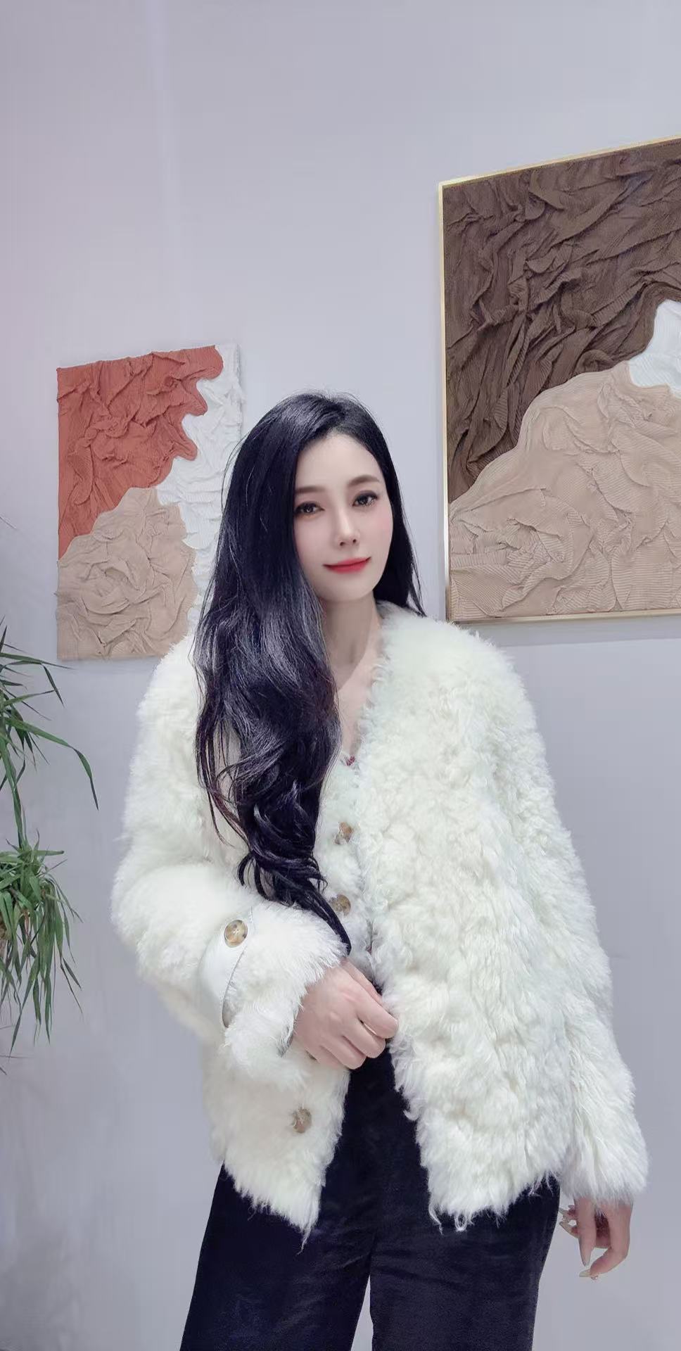 【95006】短款优雅气质美尚公主推荐极简风百搭女士冬季设计师