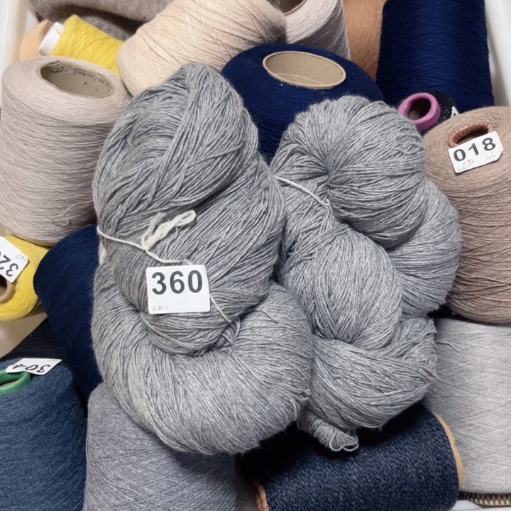 羊绒360烟灰色24/3股4.8两