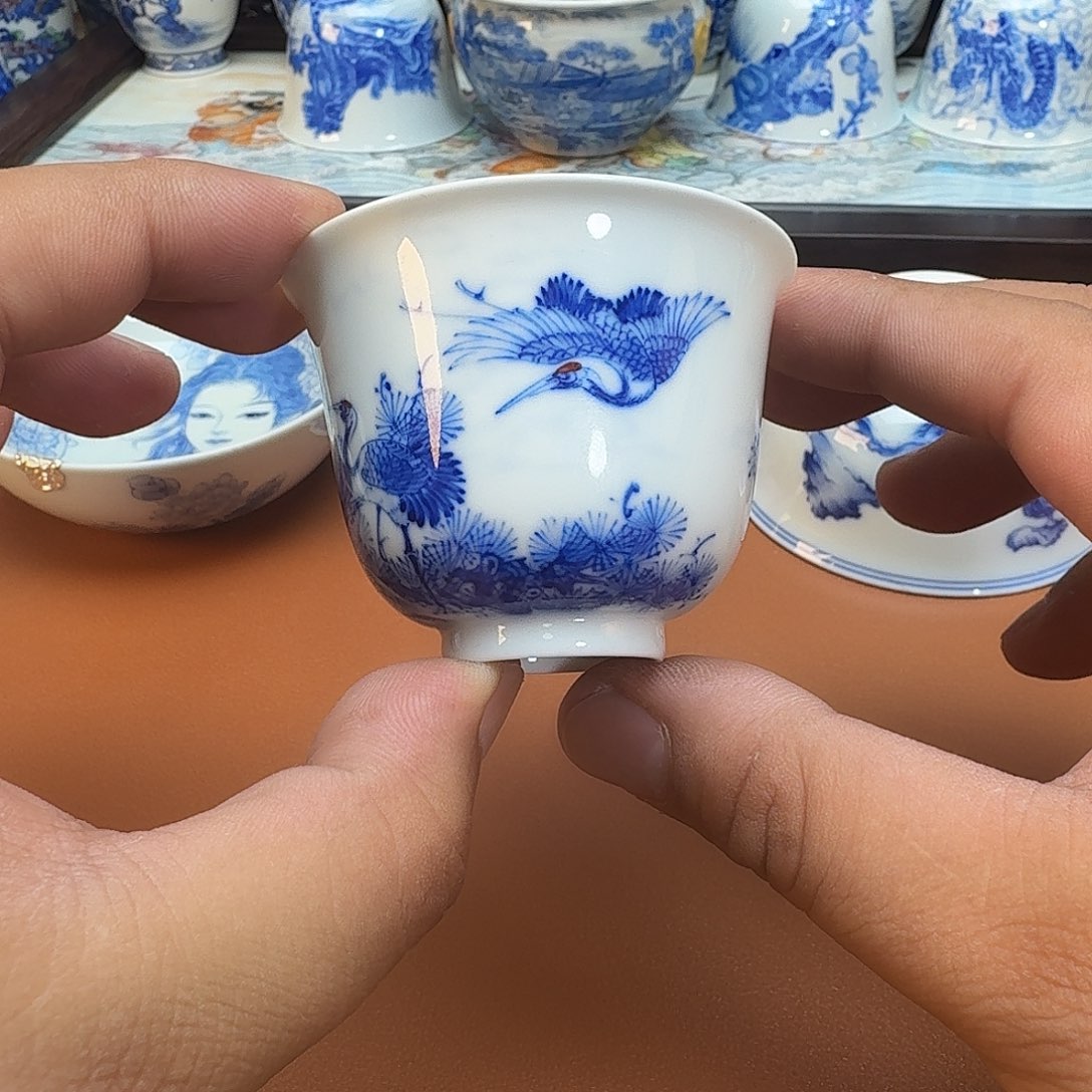 摆件我**人景德镇全手工手绘陶瓷