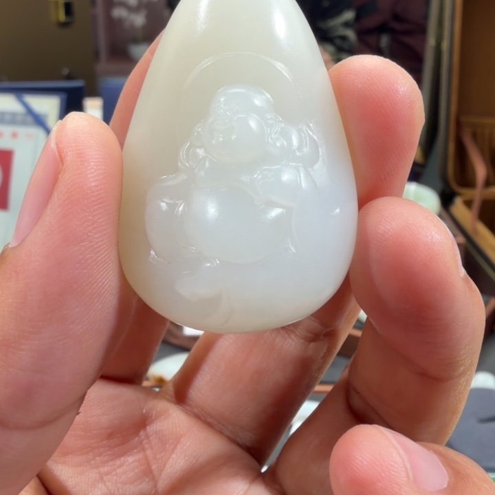 妍***࿐和田玉（糖玉）未镶嵌颈饰