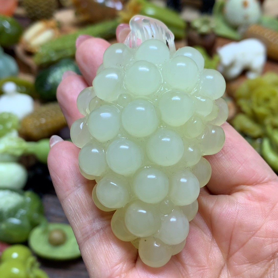 未镶嵌蛇纹石玉手把