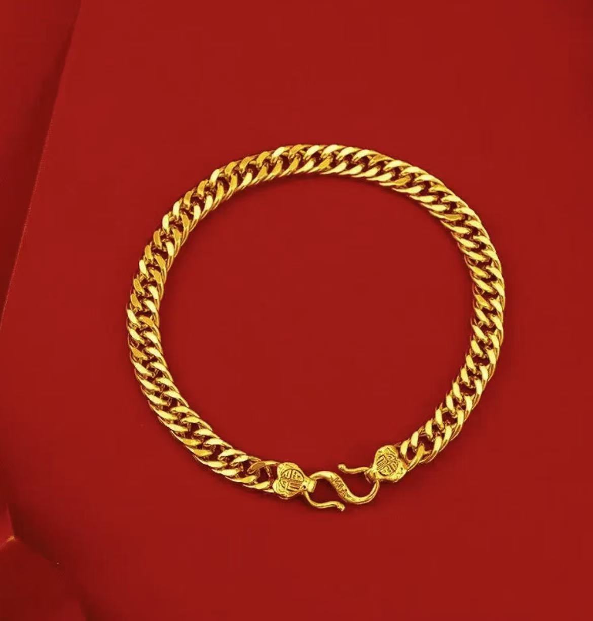 【官方正品】镀K999 时尚福扣老板链手串手链【SSL04】