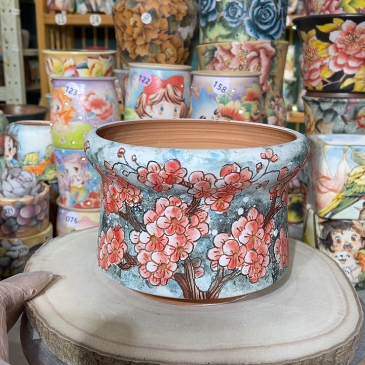 红陶景德镇艺术手绘作品