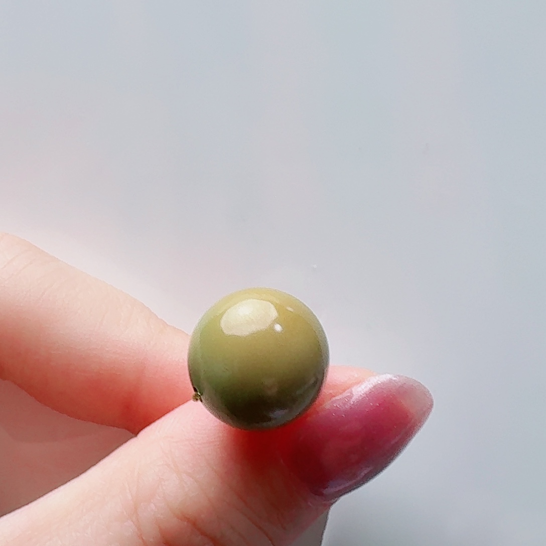 绿松石未镶嵌高瓷特色圆珠13.4