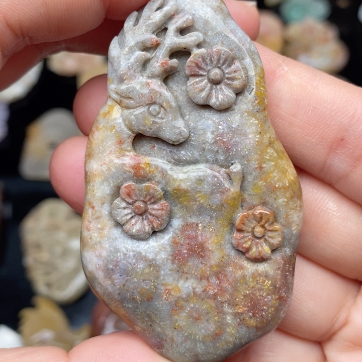 硅化珊瑚（珊瑚玉）手镯未镶嵌