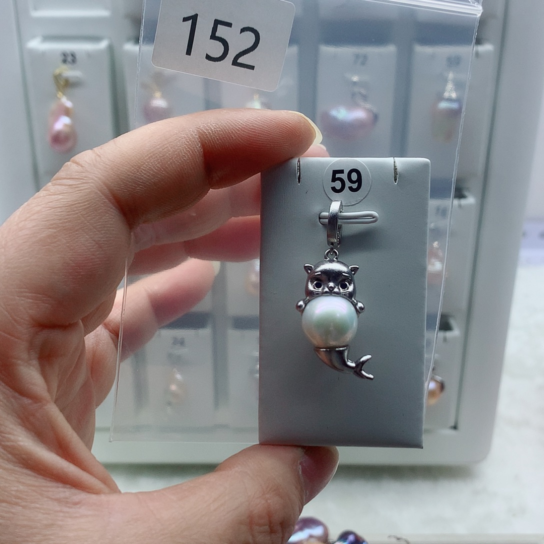 吊坠(不含链)合金淡水珍珠