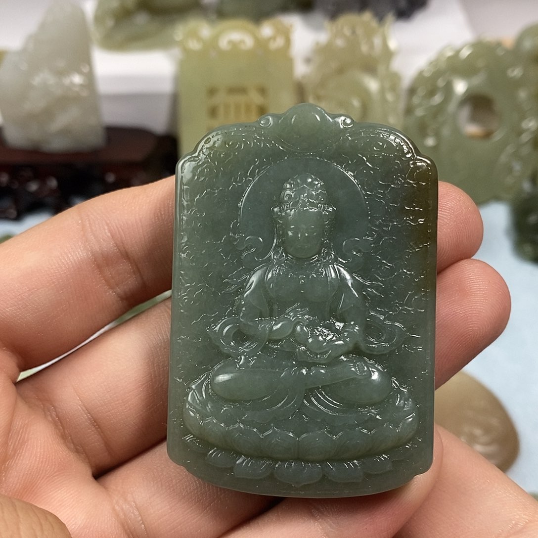 和田玉未镶嵌挂件