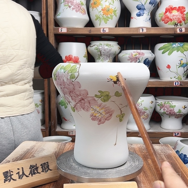 摆件火窝紫藤新款陶瓷