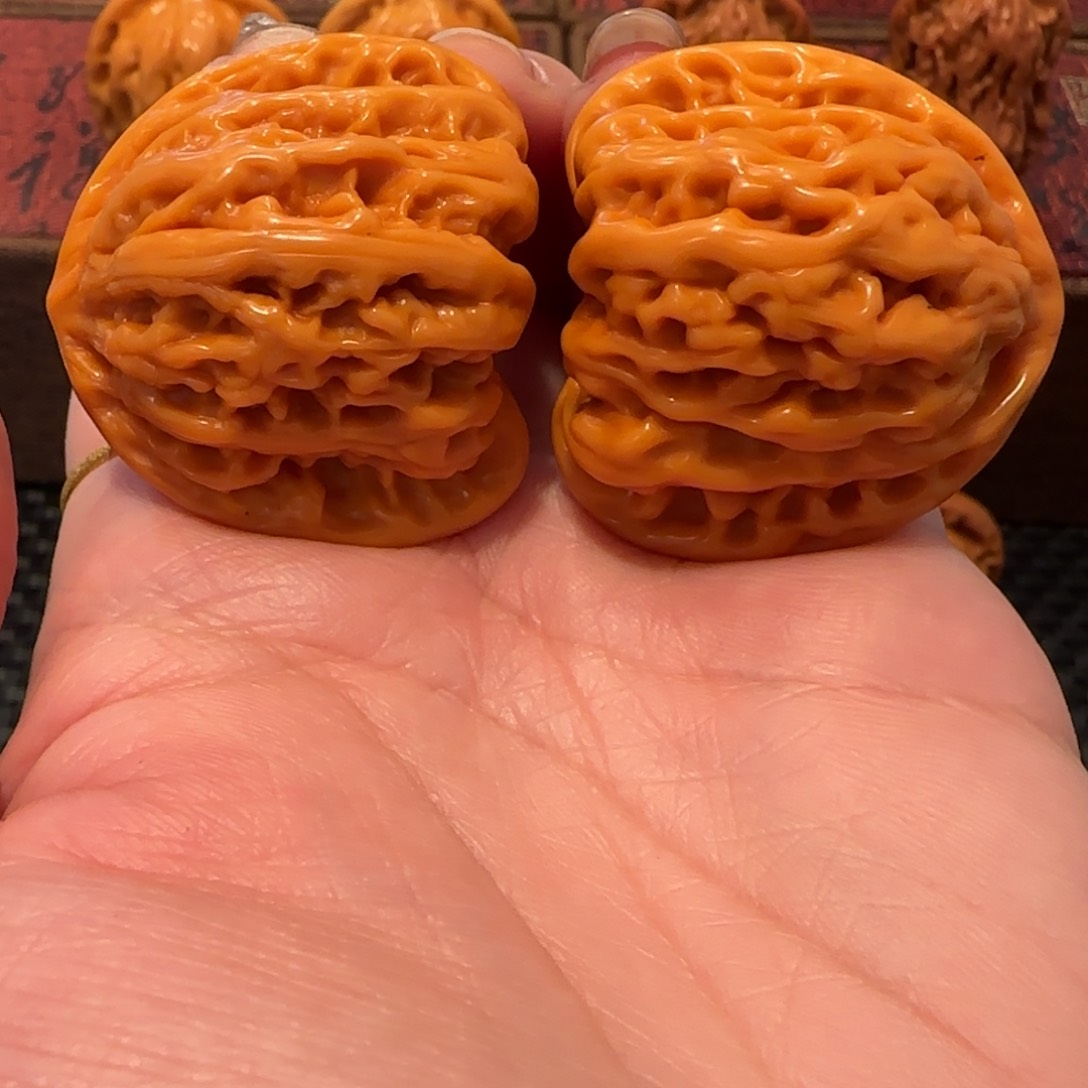 桃核吊坠迷你粗筋38精品