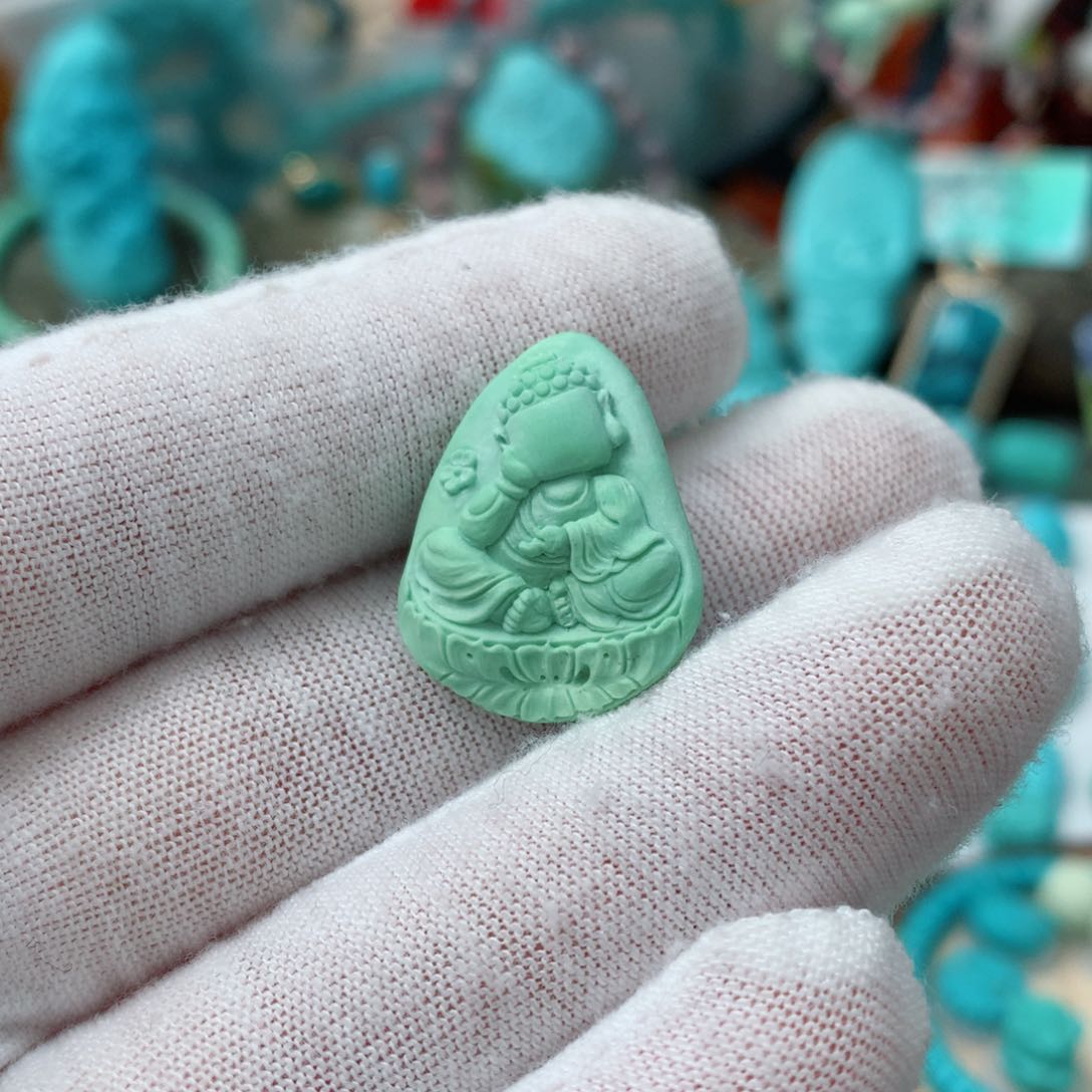 绿松石珠宝奇石未镶嵌