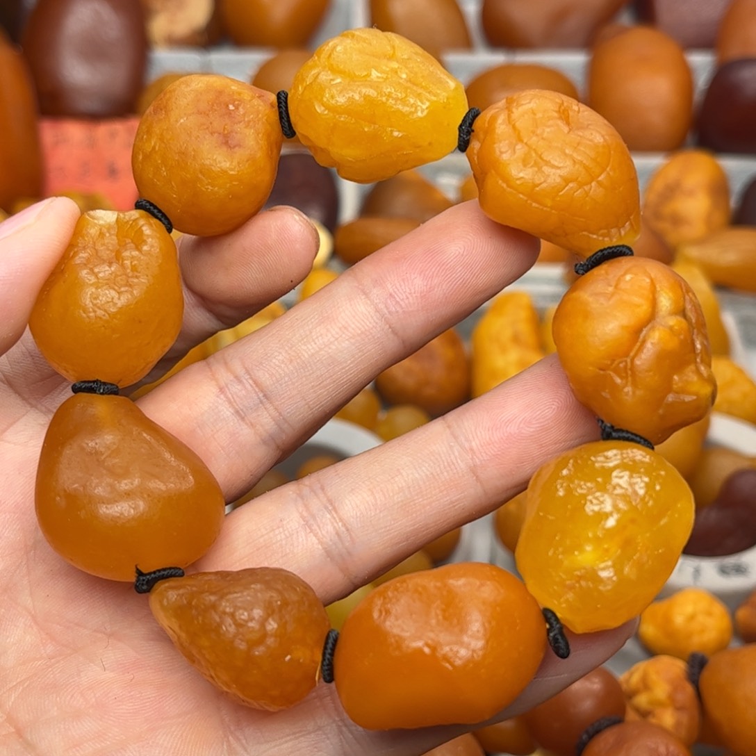 未镶嵌琥珀裸石天然蜜蜡手串