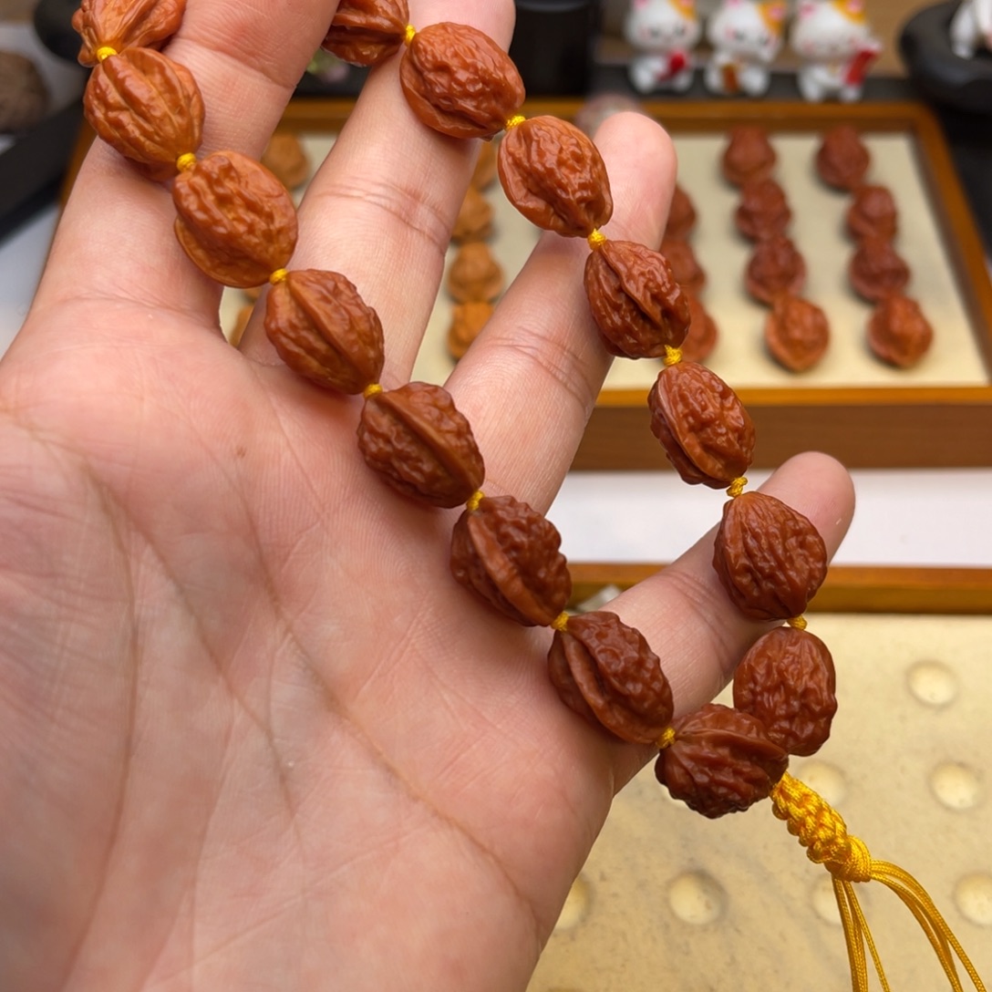 夜***滩文玩核桃手串蛤蟆头