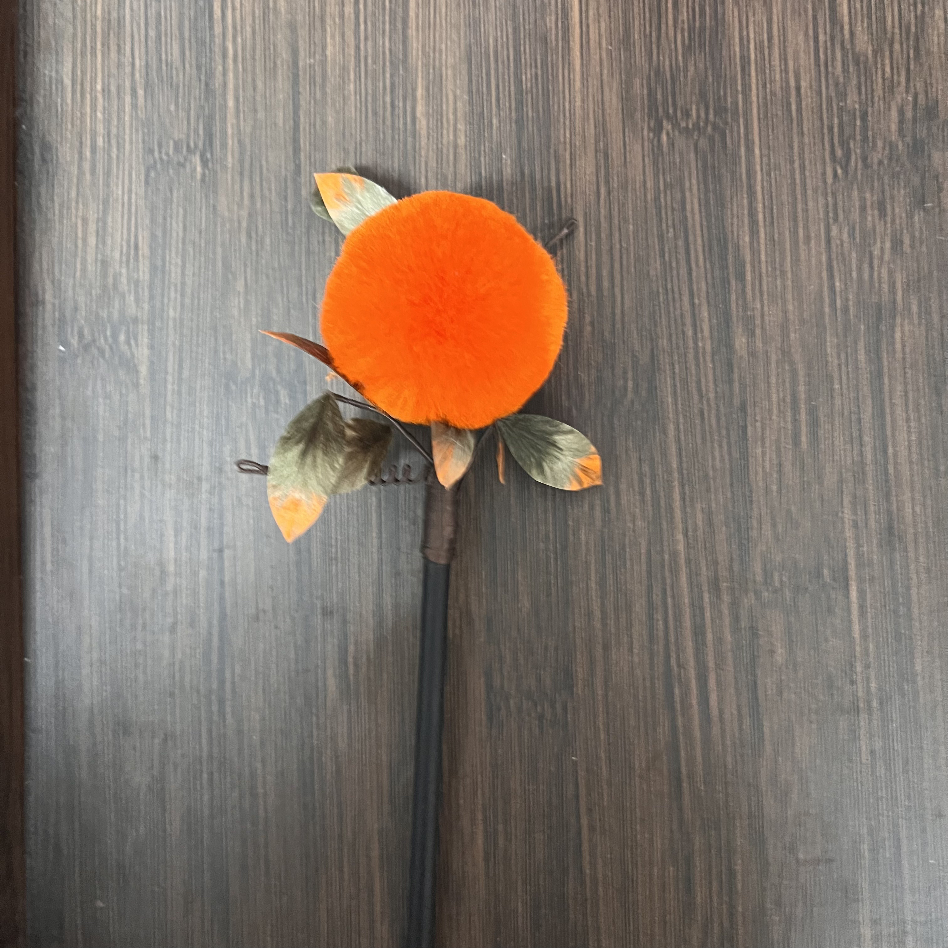 春亦归古风发饰绒花发簪 手工制作默认微瑕