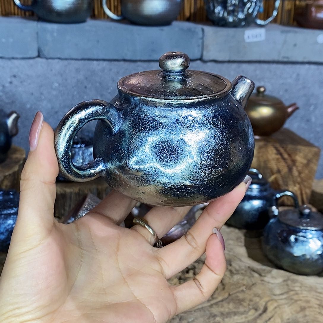 杯开**老云南建水紫陶柴烧