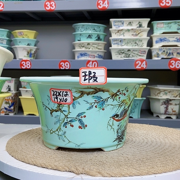 格***花紫砂花瓶紫砂花盆