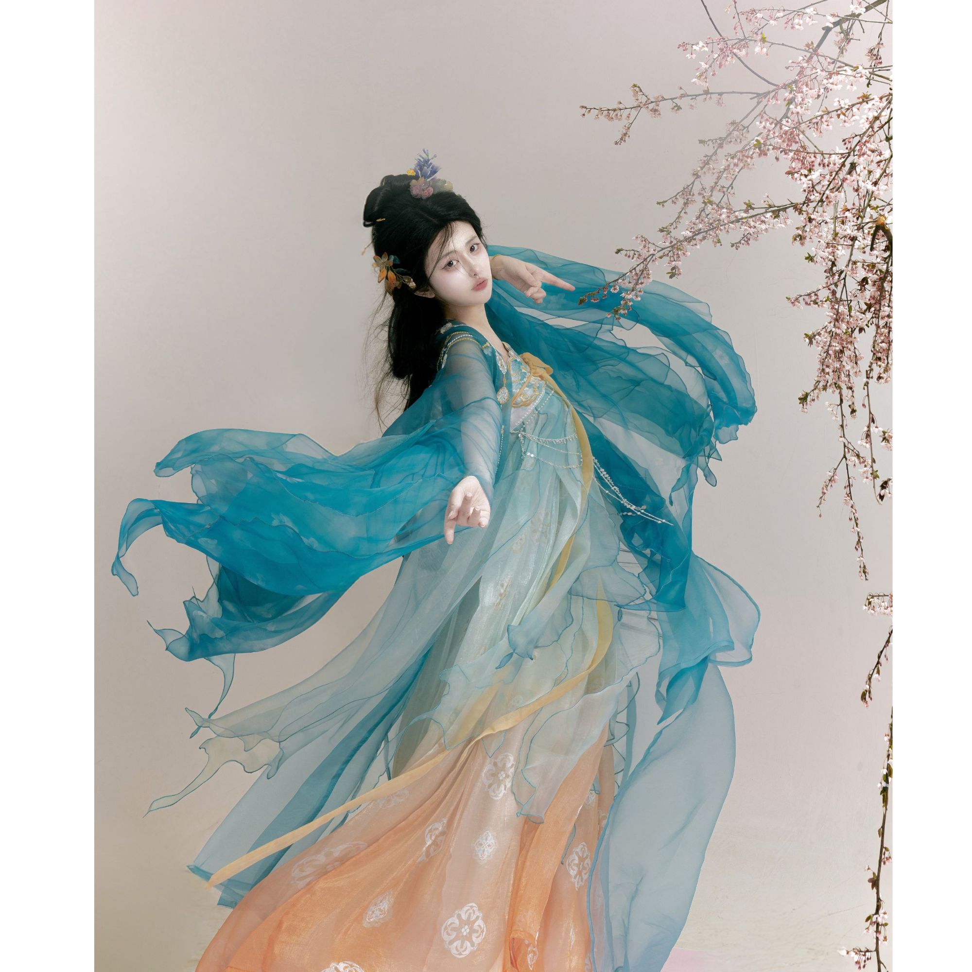 上新特价| 栗芝堂原创【瑶光海棠】齐胸裙重工刺绣大袖衫汉服套装