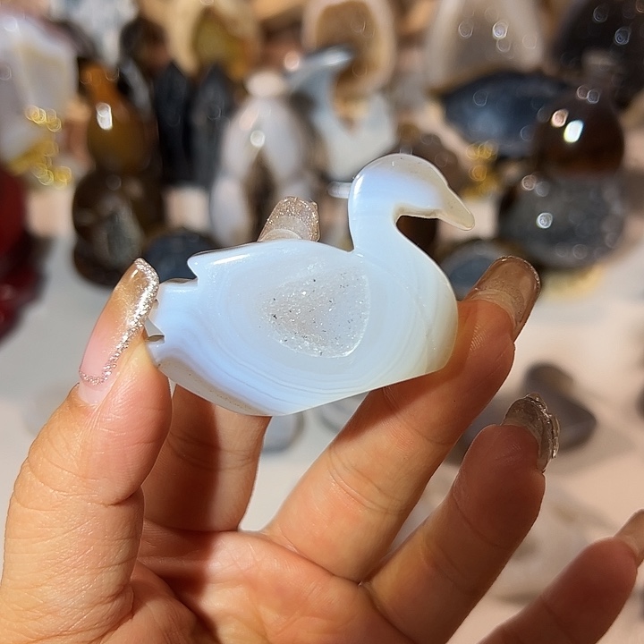 玛瑙/玉髓无未镶嵌天鹅