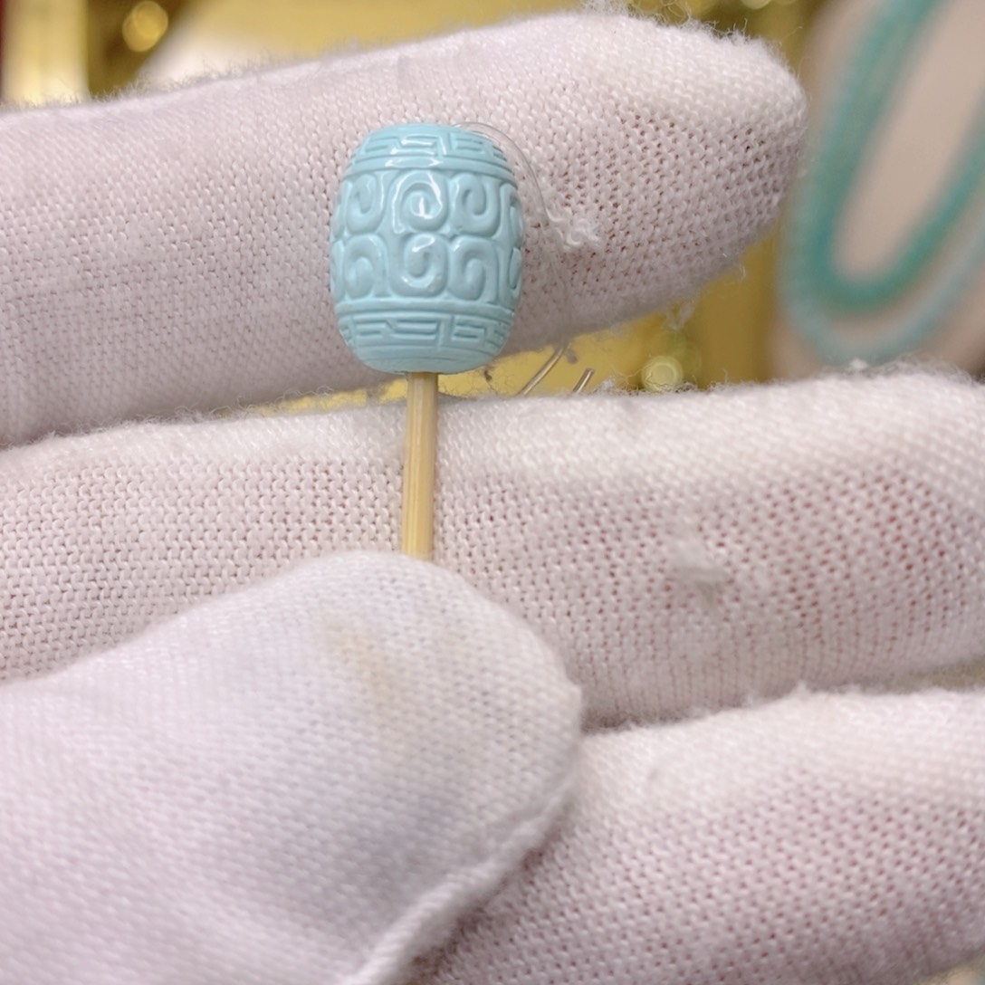 绿松石珠子未镶嵌