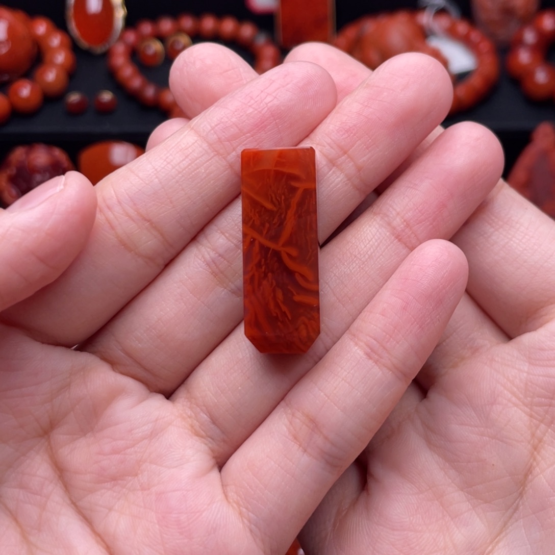 南红玛瑙未镶嵌珠宝奇石印章