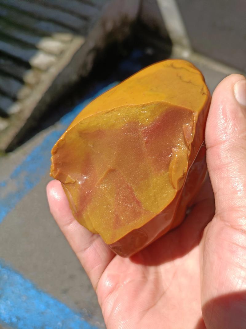 黄蜡石奇石原石切料