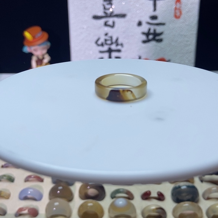 玛瑙/玉髓戒指未镶嵌13号16.8港14不退换