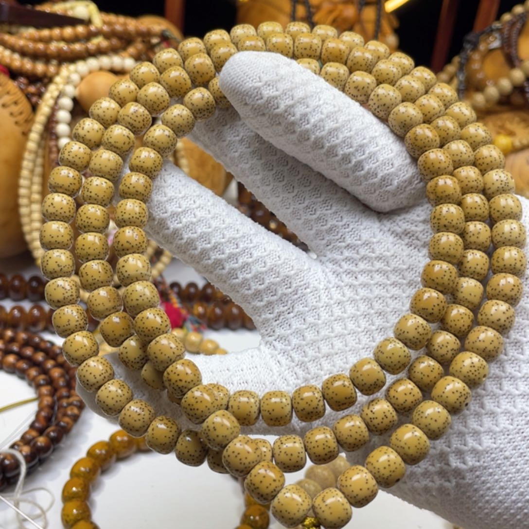 星月菩提手串風8-9老型桶侧留白原生态