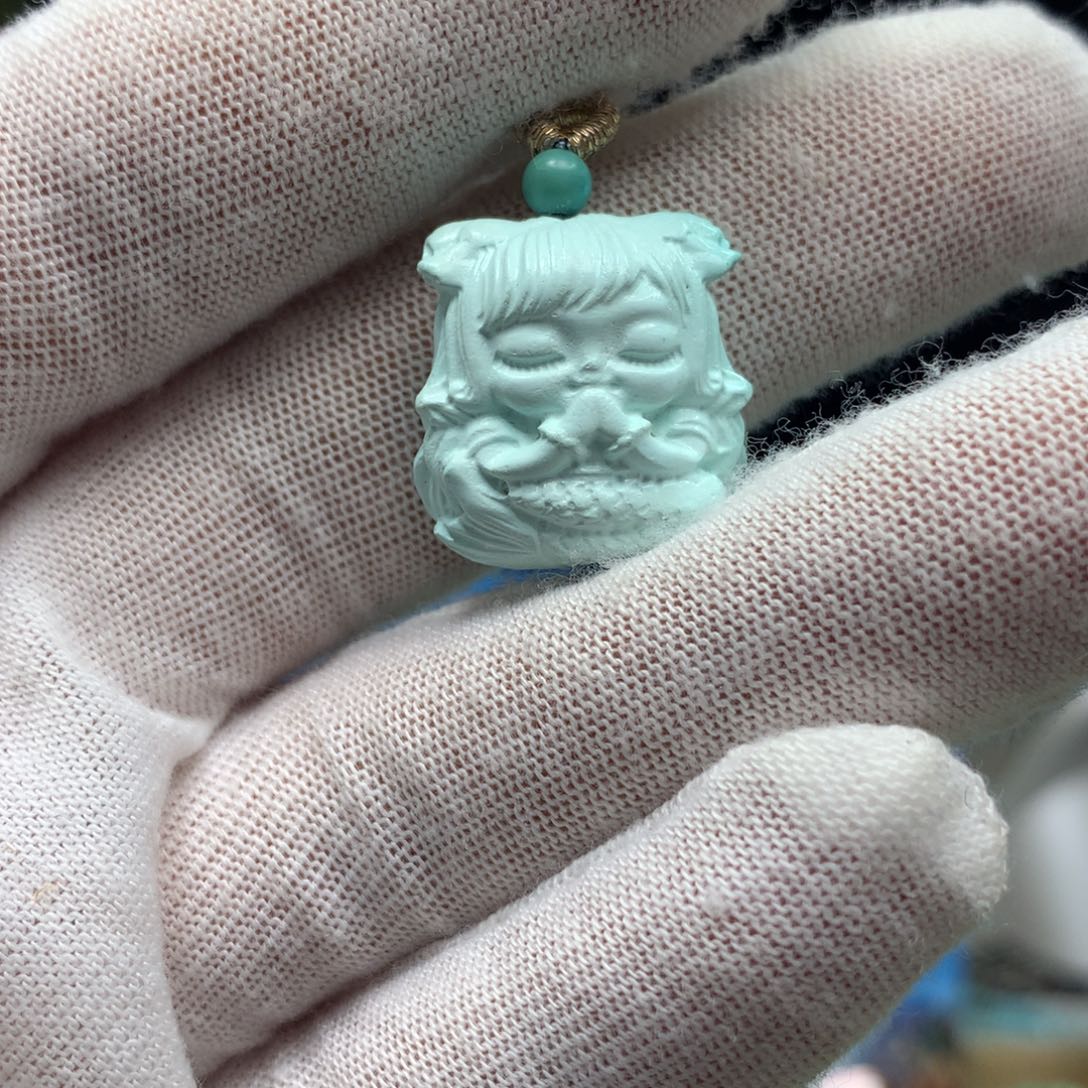 绿松石挂件未镶嵌