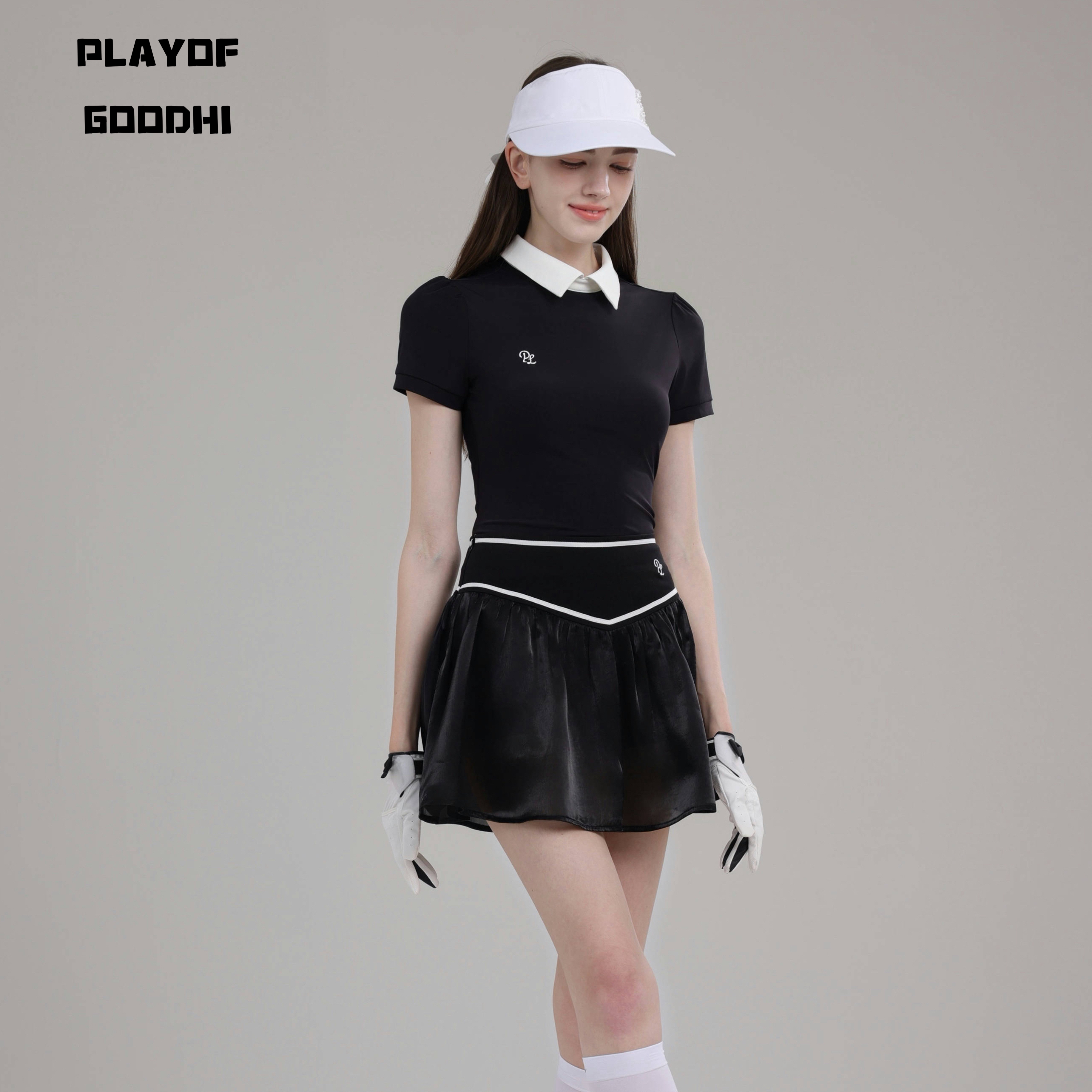 高尔夫服装女夏速干透气显瘦高尔夫短袖高尔夫女裙网球羽毛球服女