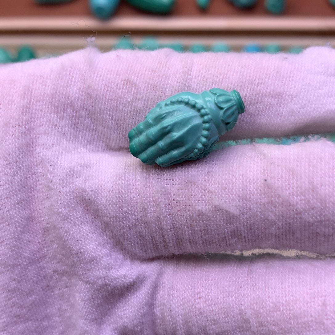 唐***饰原生态散珠配珠佛手卡11