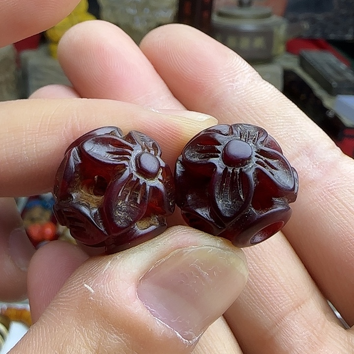 白玉菩提吊坠狼*精品