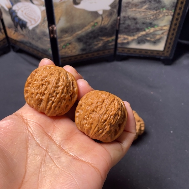 文玩核桃把件35铁锤