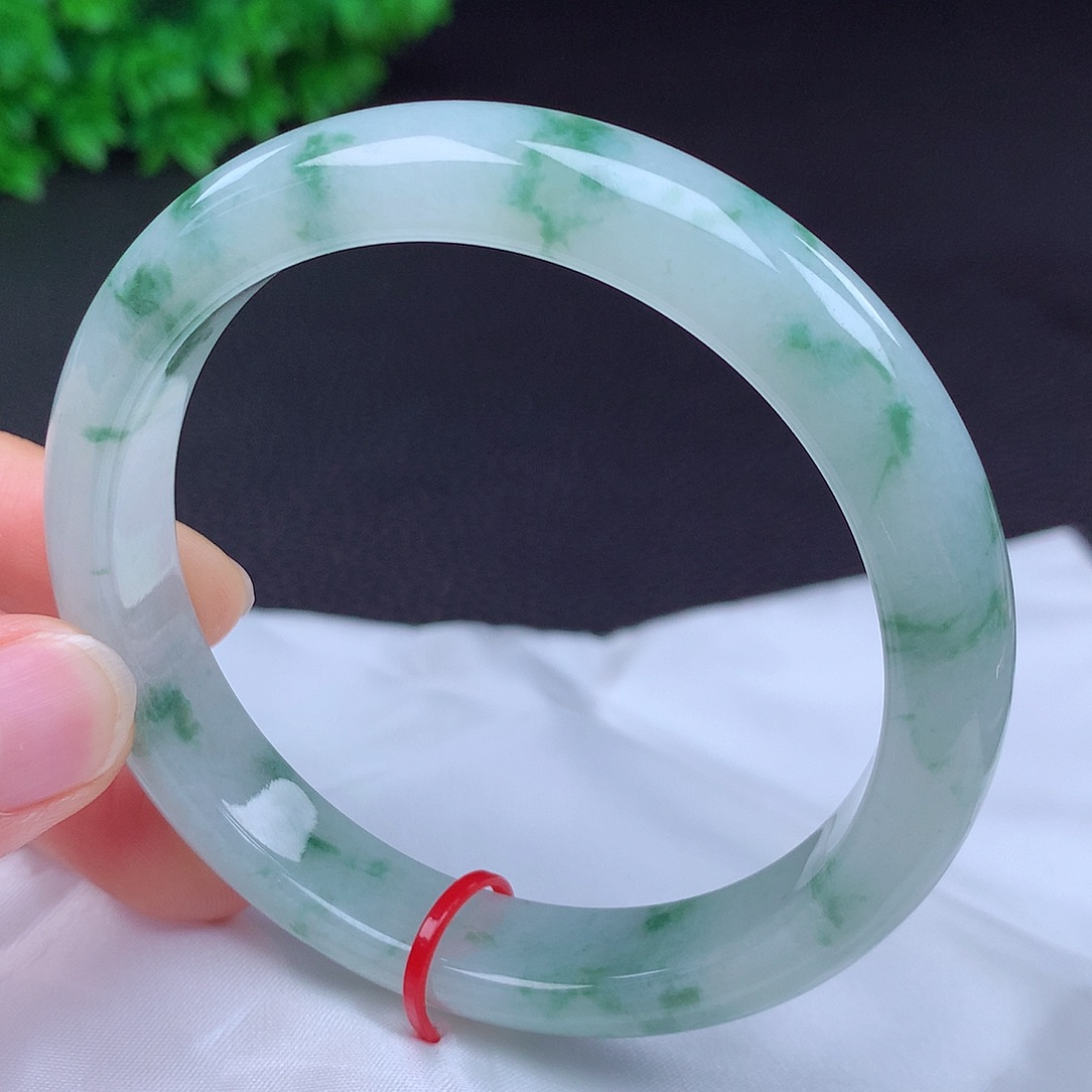 翡翠未镶嵌手镯60圈681209