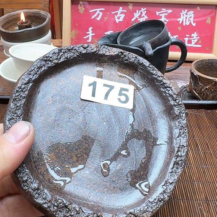 纯手工制作粗陶茶具