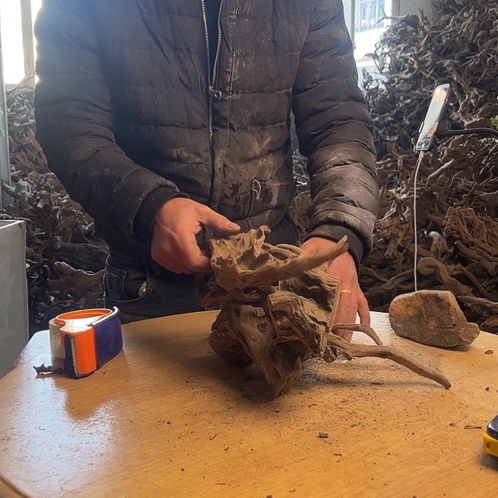 东***嗜木鱼缸造景根雕艺术190