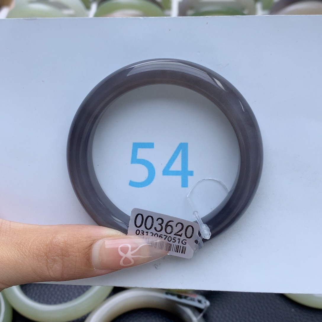 和田玉手镯未镶嵌李*苗