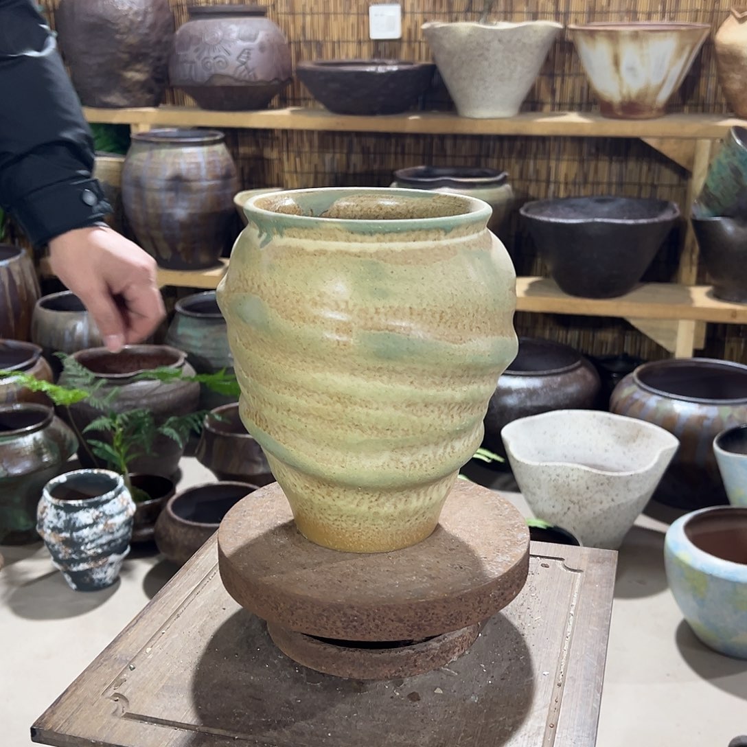 紫砂花盆高21/15花盆