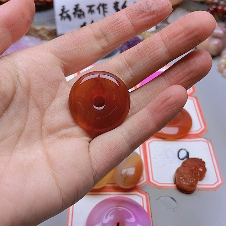 【闪购商品】未镶嵌玛瑙/玉髓珠宝半成品卡***.