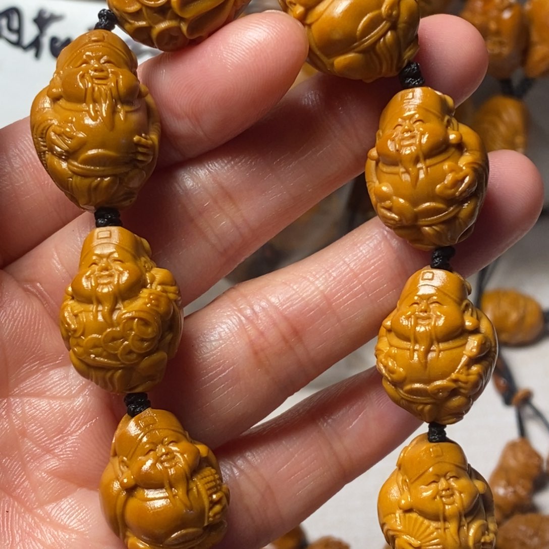 橄榄核手串/手链小官帽财神