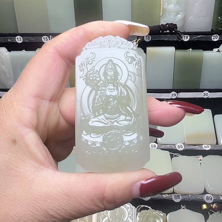 和田玉和田玉未镶嵌熟****人