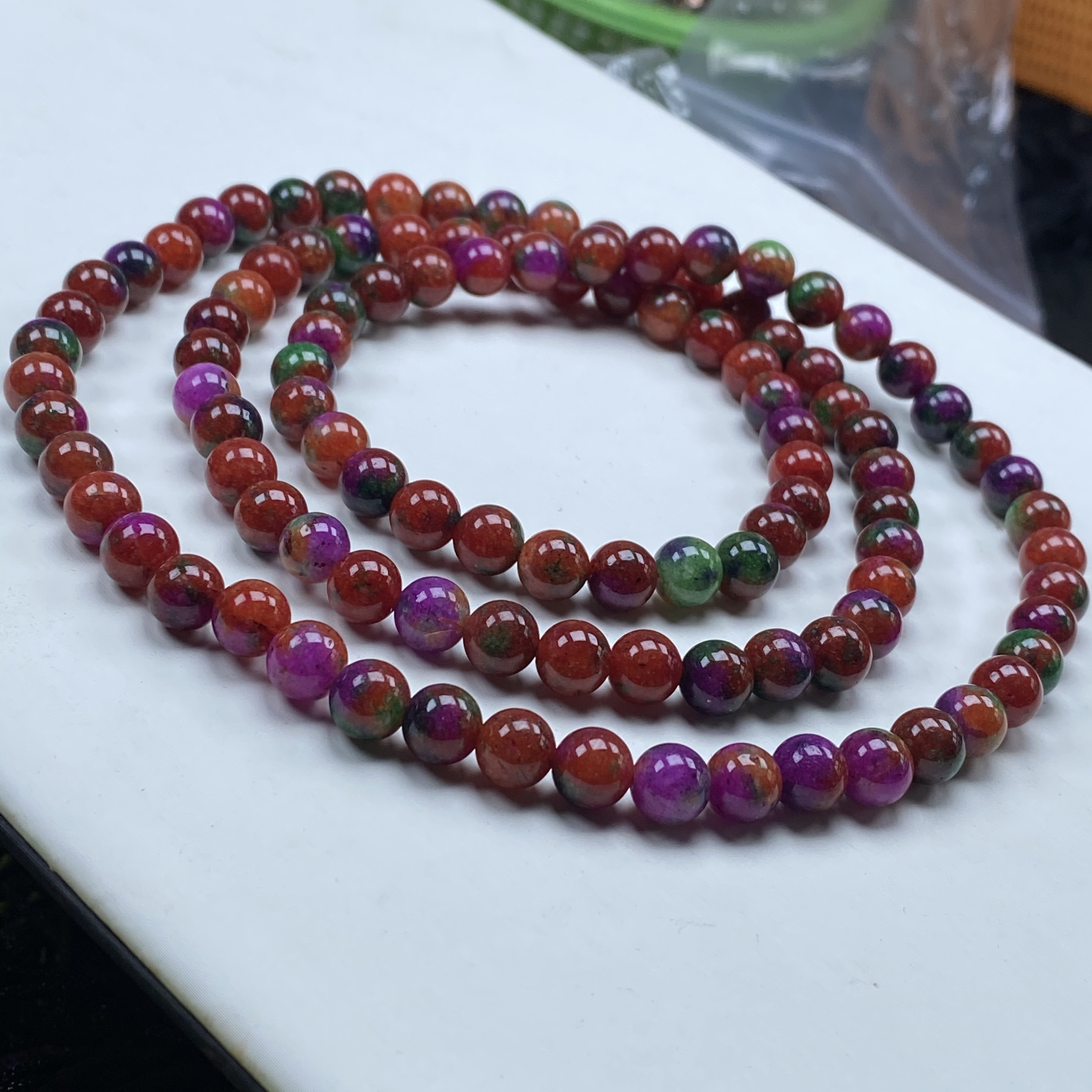 761号精品高货火炎花苏108颗8mm手链多样性发一件