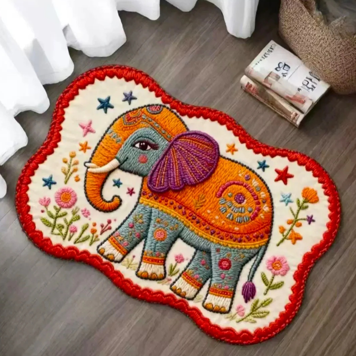 吉祥象【50*80cm】入户门地垫进门家用客厅地毯门口脚垫防滑垫子