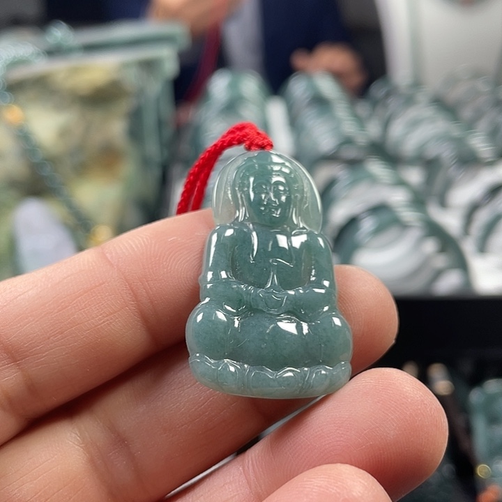 翡翠未镶嵌吊坠(赠链)002